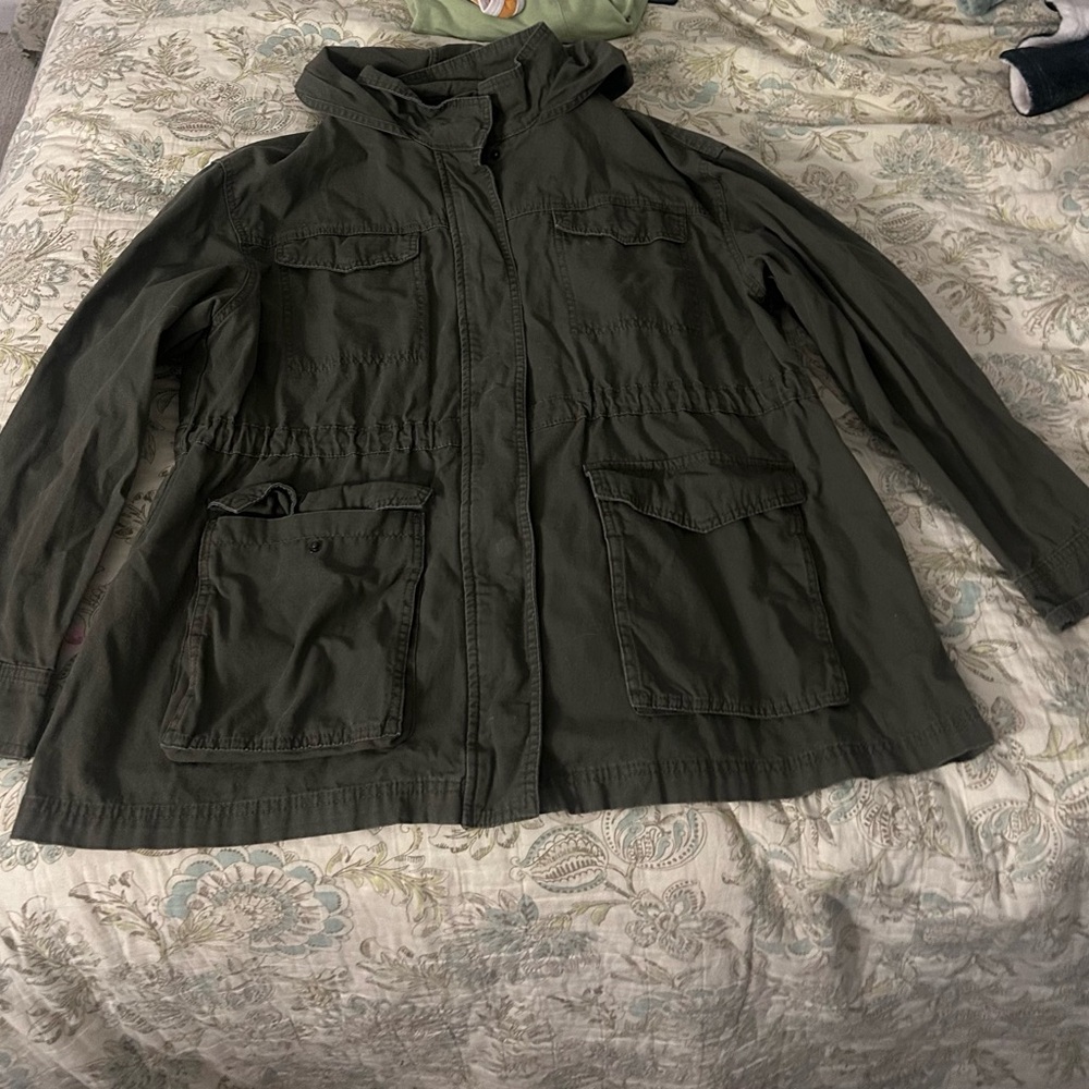 Ava & Viv Sage Green Utility Jacket